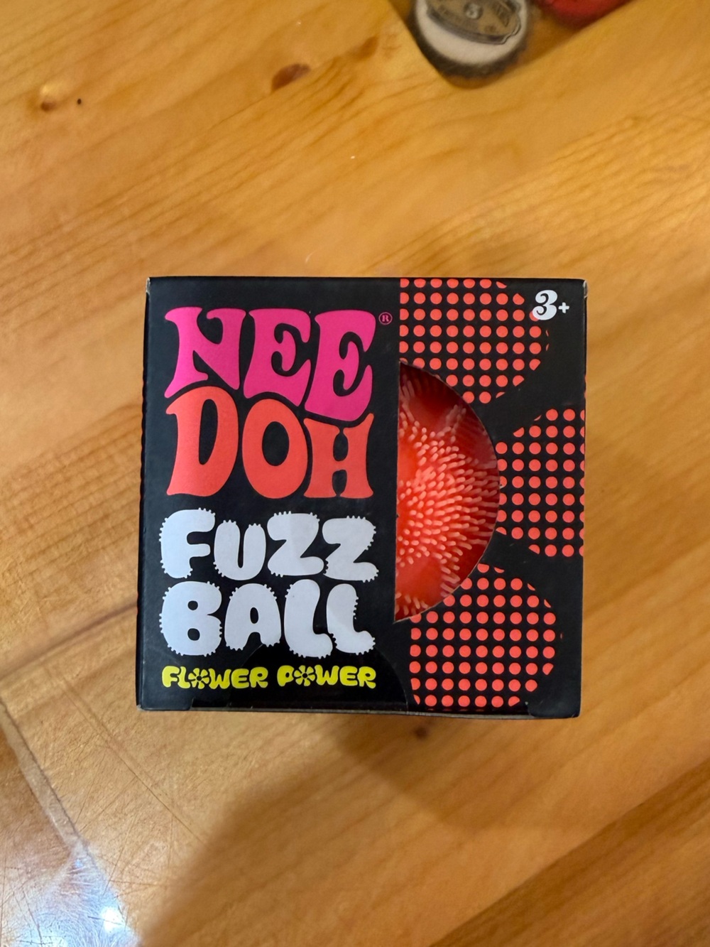 Needoh Fuzz Ball Kids Toy - Coral